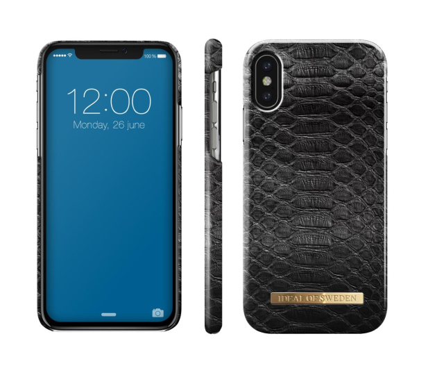 IDEAL Fashion Case do iPhone X (black reptile) - 1381342 - zdjęcie 2